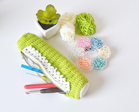 Handy Crochet Pencil Bag By LoopinglyMade