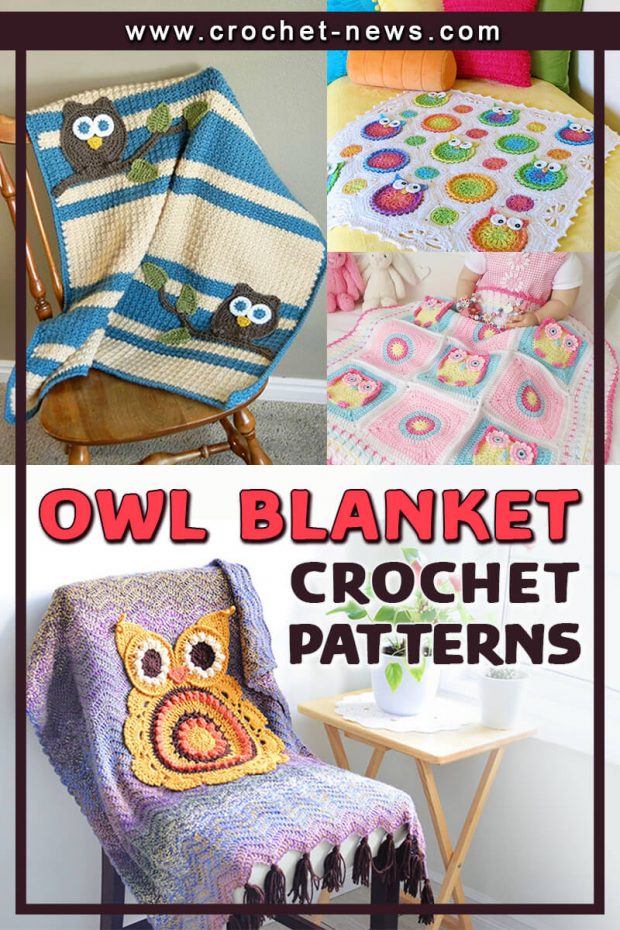 CROCHET OWL BLANKET PATTERNS