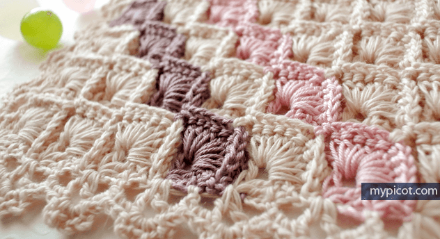 Crochet Box Stitch Shawl Free Pattern