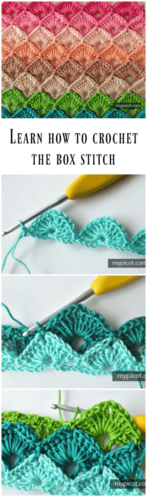 Learn Crochet Box Stitch Step by step guide