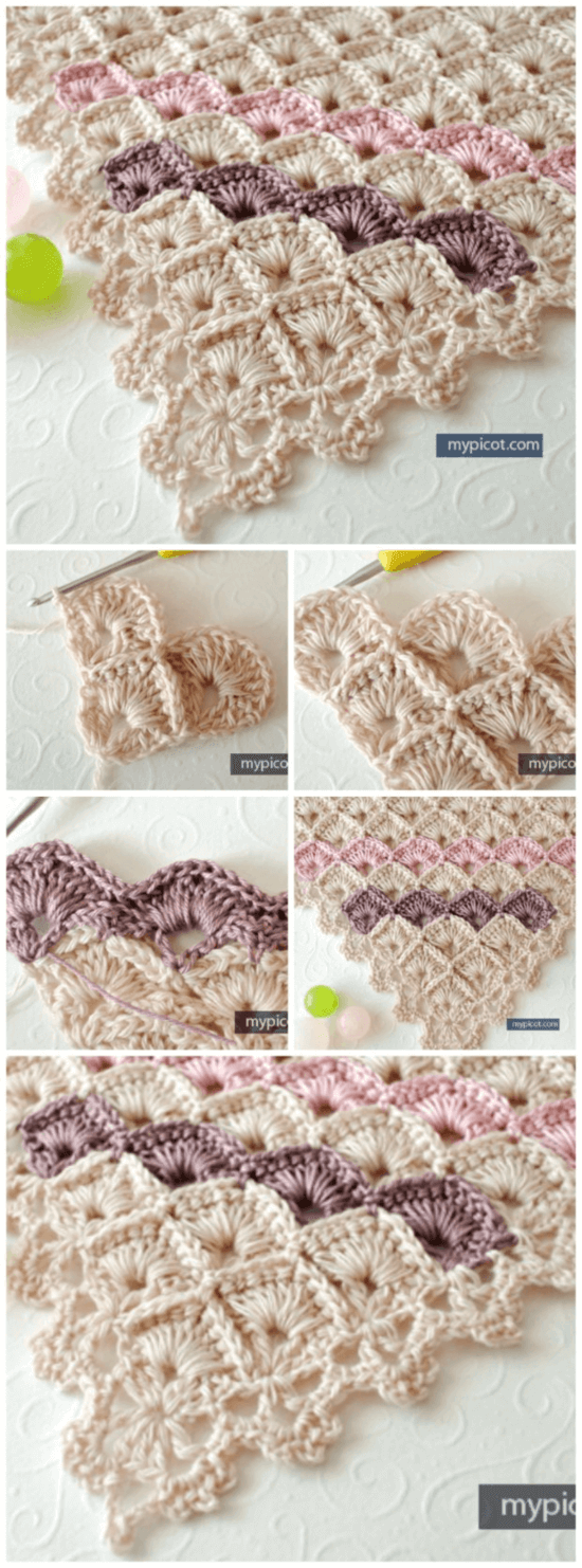 Crochet Box Stitch Shawl Pattern - Free Tutorial - Crochet News