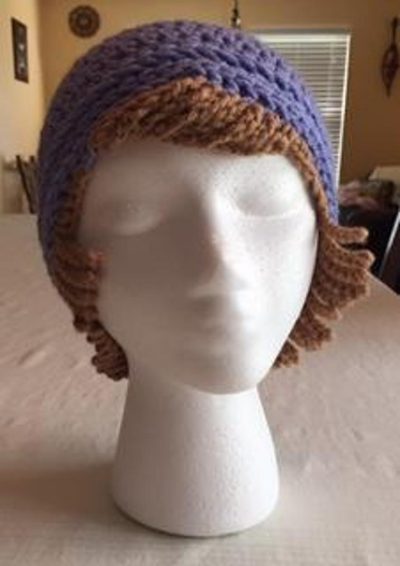 Crochet Chemo Hat With Hair Pattern Free Tutorial
