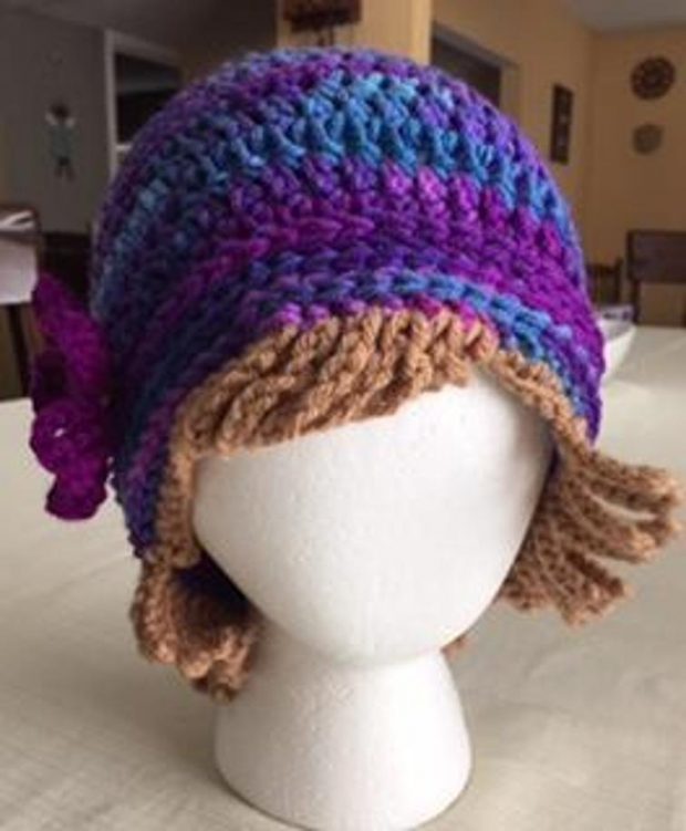 Crochet Chemo Hat With Hair Pattern Free Tutorial Crochet News