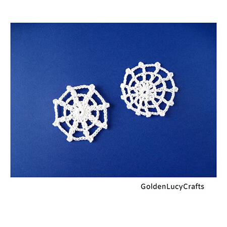 Crochet Spider Web Applique Pattern By Golden Lucy Crafts