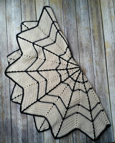 Spider Web Blanket Crochet Pattern By croShangriLa