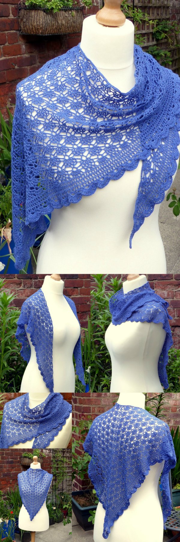 Lace Shawl Crochet Mediterranean Pattern