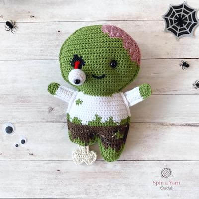 Zombie Free Halloween Crochet Pattern by Spin A Yarn Crochet