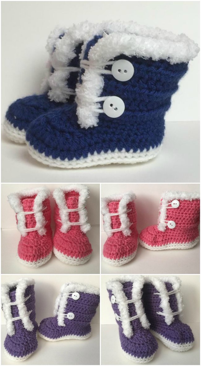 crochet booties for 3 year old