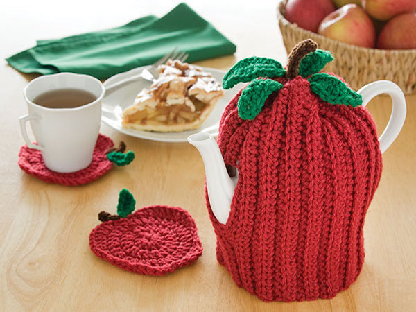 Apple Tea Cozy Crochet Pattern by Crochet Magazine