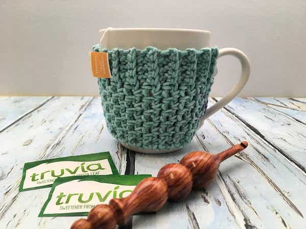 Quick And Easy Mug Cozy Free Crochet Pattern by Love Life Yarn