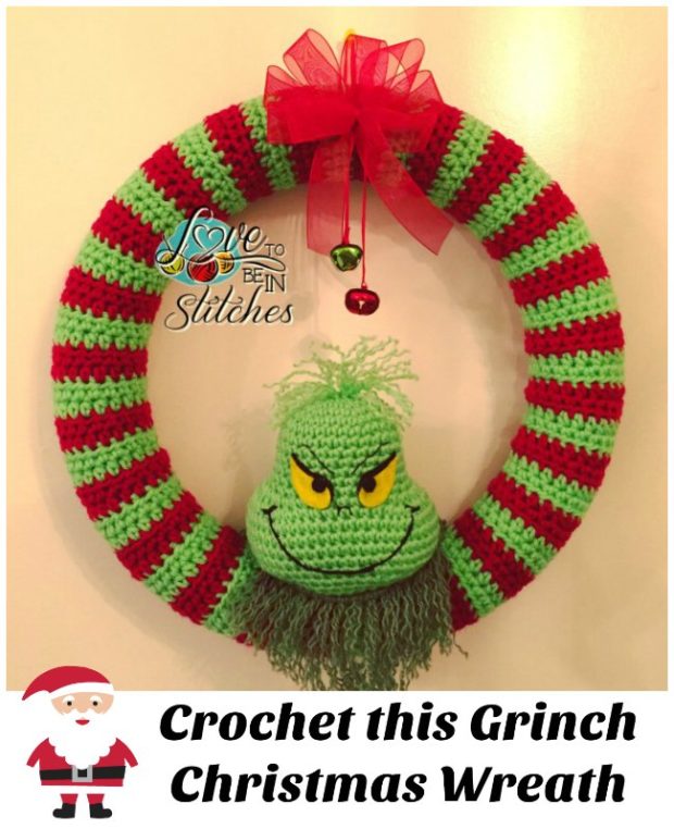 Grinch Wreath Christmas Crochet Pattern - Crochet News