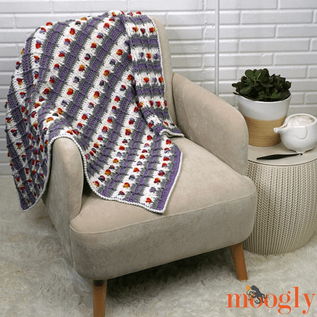 Rows Of Love Blanket Crochet Pattern by Moogly