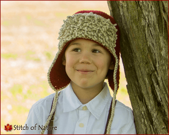 Red Baron Aviator Hat Crochet Pattern by Stitch Of Nature