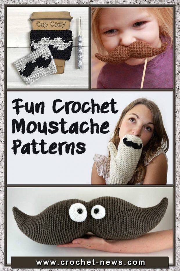 FUN CROCHET MOUSTACHE PATTERNS