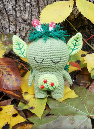 Forest Spirit Toy Amigurumi Crochet Pattern