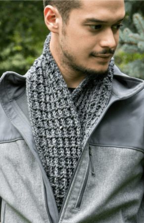 Free Waffle Stitch Crochet Scarf pattern - Crochet News