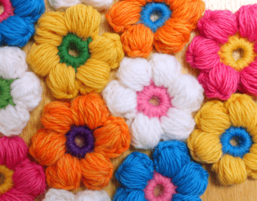 How To Crochet A Puff Stitch Flower