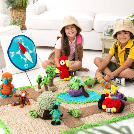 Safari Play Set Crochet Pattern by Red Heart