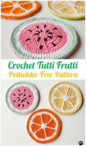 DIYHowto Crochet Pot Holder Hotpad Free Patterns 09