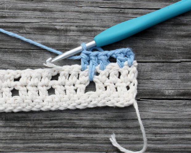 Larksfoot Crochet Stitch Process