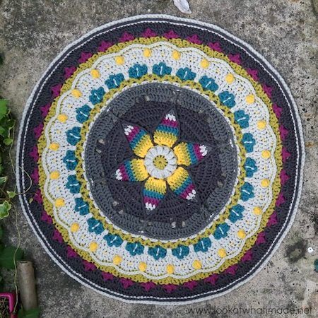 Camping In Cornwall Rug Crochet Pattern by Look At What I Made