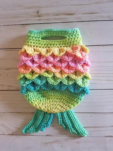 Mermaid Tail Handbag Crochet Pattern by The Yarn Conspiracy