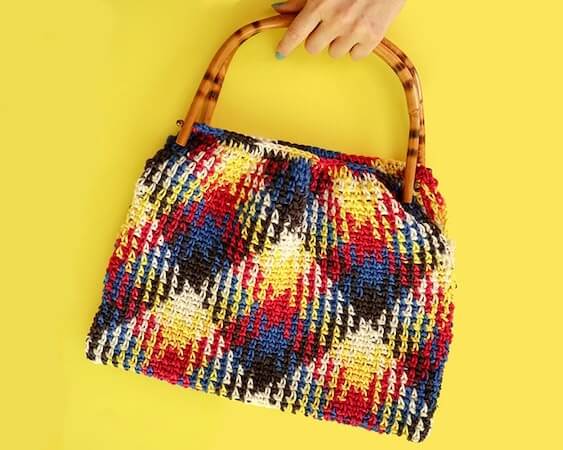 Planned Pooling Crochet Handbag Pattern by My Poppet Makes