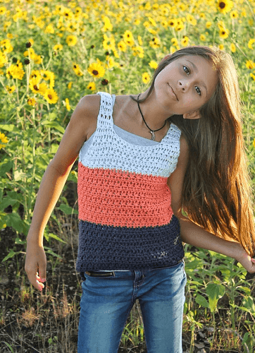 Summer Breeze Tank Top Crochet Pattern by Cactus And Lace Designs