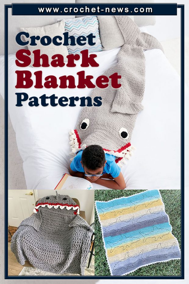 CROCHET SHARK BLANKET PATTERNS