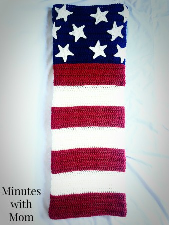 American Flag Crochet Blanket Pattern Free Tutorial
