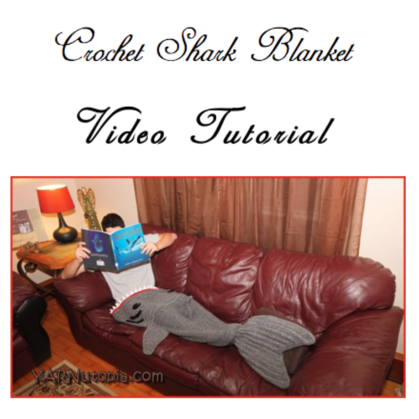 Crochet Shark Blanket  Pattern Tutorial