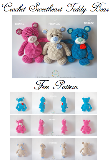 Crochet Sweethear Teddy Bear