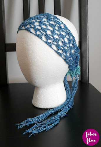 Boho Beachy Head Wrap Free Crochet Pattern by Fiber Flux