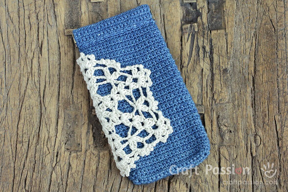 Crochet Flex Frame Glasses Pouch