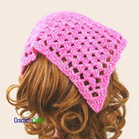  Granny Stitch Crochet Kerchief Pattern by Crochet N Crafts