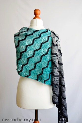 Havra Crochet Wrap Free Pattern by My Crochetory