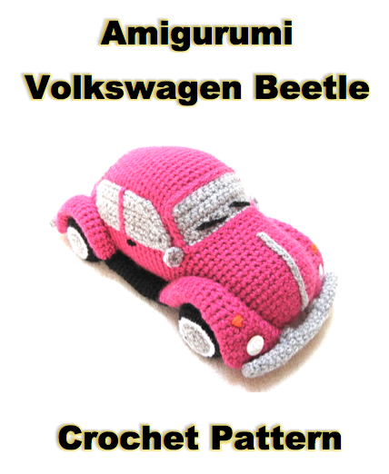 VW Beetle Amigurumi Volkswagen Crochet Car Pattern