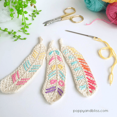 Free Tunisian Feathers Crochet Pattern