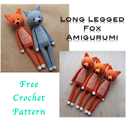 Long Legged Amigurumi Fox Crochet Pattern