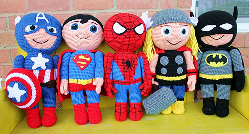 spiderman crochet doll