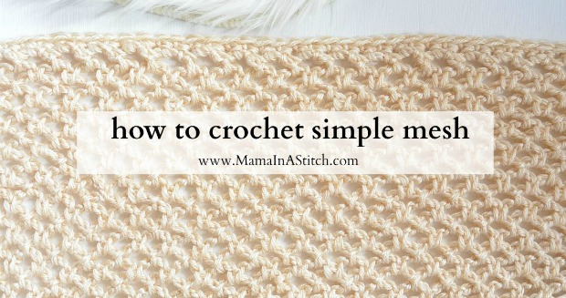 Crochet Mesh Stitch Learn With A Pattern Tutorial