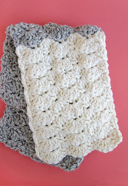 Crochet Shell Stitch Scarf
