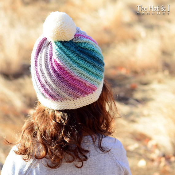 Crochet Rainbow Hat Pattern And Crochet Swirl Hat Pattern