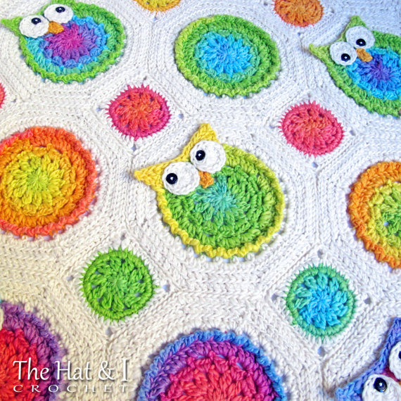 Owl Baby Blanket Crochet Pattern