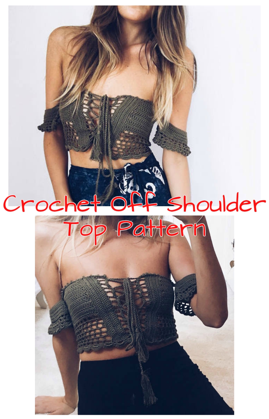 Crochet Off Shoulder Top Pattern 