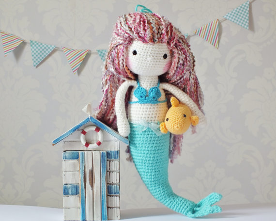 free crochet pattern for mermaid doll