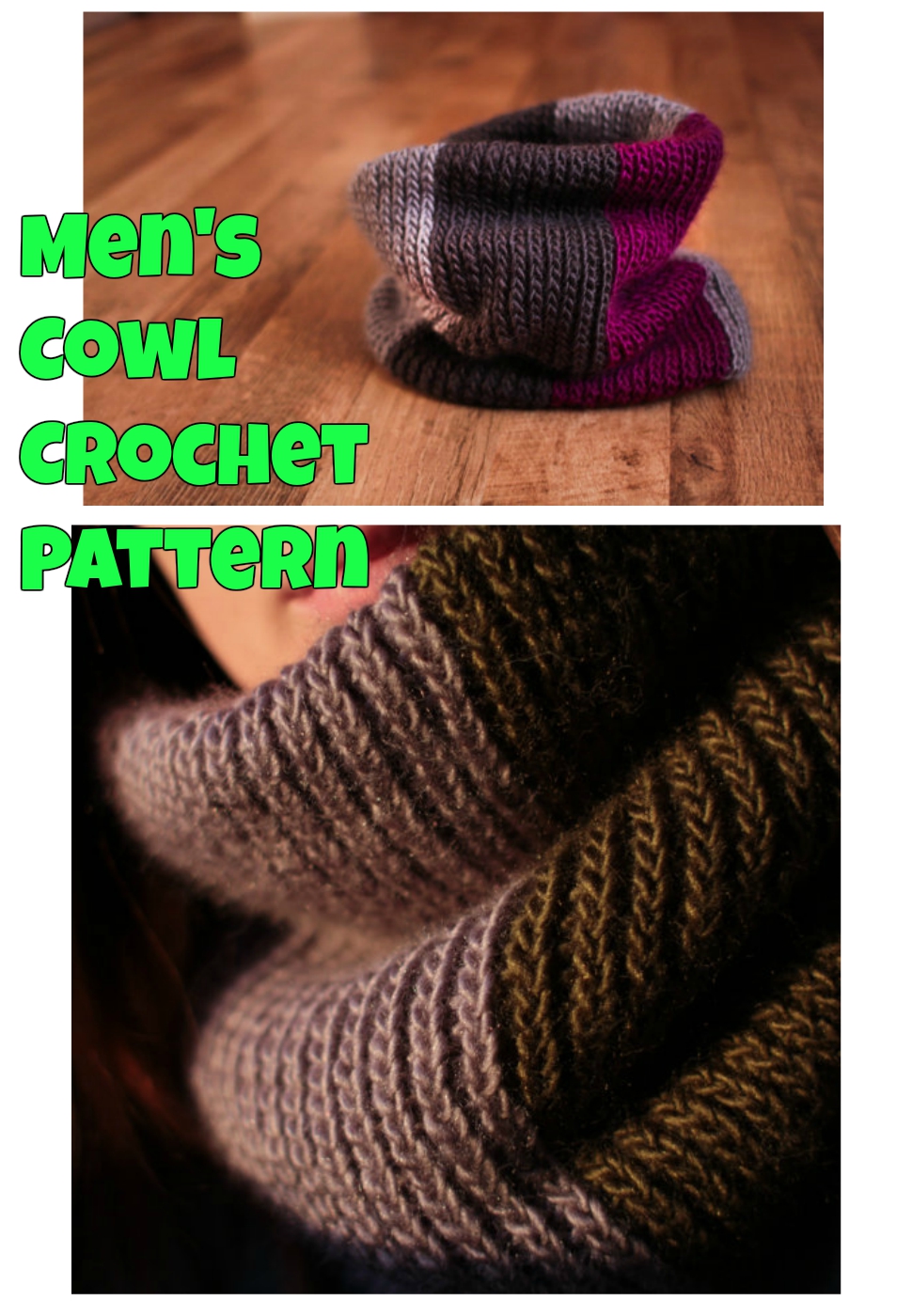 Mens Cowl Crochet Pattern