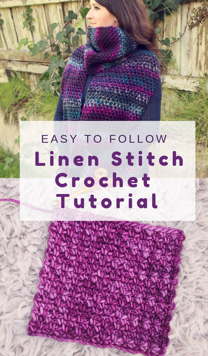 Free Crochet Linen Stitch Tutorial