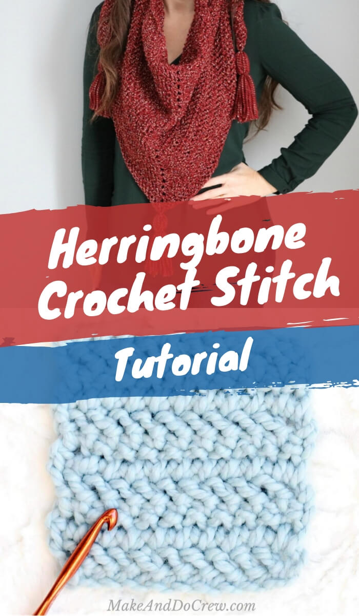 Free Herringbone Crochet Stitch Tutorial - Crochet News