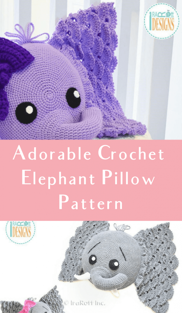 Elephant Pillow Crochet Pattern